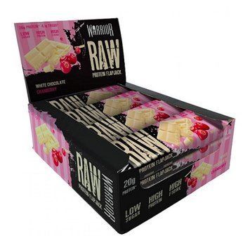 протеїнові батончики Warrior Raw Protein Flapjack Bar 12x75 г White Chocolate Cranberry