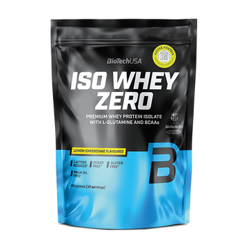 Сироватковий протеїн ізолят BioTech Iso Whey Zero 454 г lemon cheesecake
