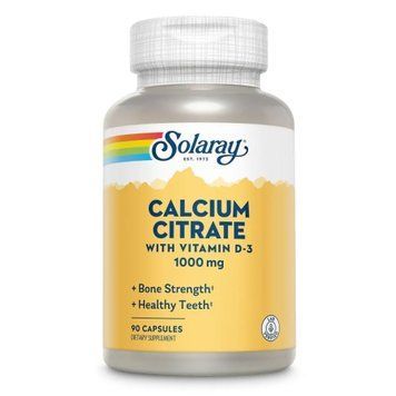Кальций Д3 Solaray Calcium Citrate with Vit D-3 1000mg 90 капсул