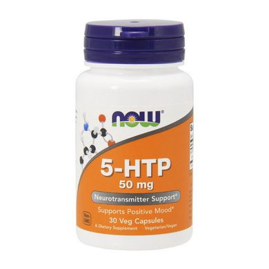 5-гидрокситриптофан Now Foods 5-HTP 50 мг 30 капсул