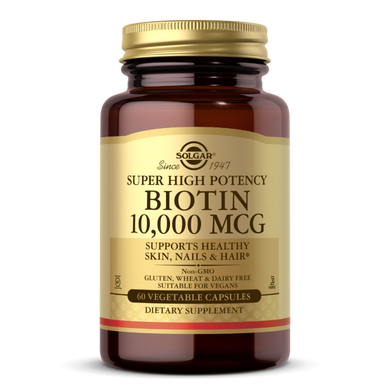 Біотин Solgar Biotin 10000 mcg (60 капс) вітамін б7