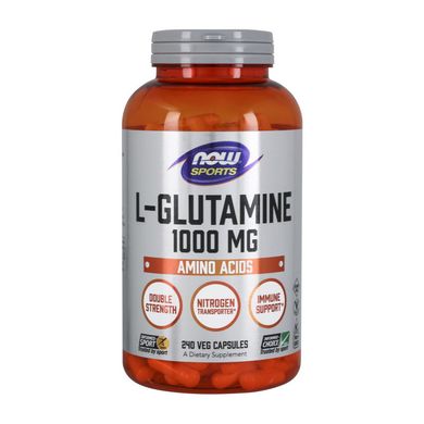 Глютамин Now Foods L-Glutamine 1000 mg 240 капсул