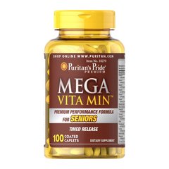 Комплекс витаминов Puritan's Pride Mega Vita Min for Senior (100 капс)