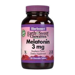 Мелатонін Bluebonnet Nutrition Melatonin 3 mg 120 жувачок Малина