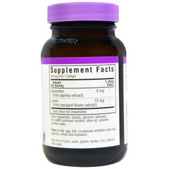 Зеаксантин + Лютеин, Bluebonnet Nutrition, 30 желатиновых капсул