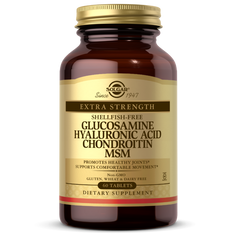 Глюкозамин хондроитин МСМ Solgar Glucosamine Hyaluronic Acid Chondroitin MSM 60 таб