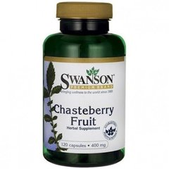 Витекс священный Swanson Chasteberry Fruit 400 mg 120 капсул