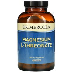 Магній L-Треонат, Magnesium L-Threonate, Dr. Mercola, 270 капсул