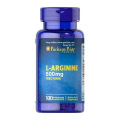 Л-Аргинин Puritan's Pride L-Arginine 500 mg 100 капсул