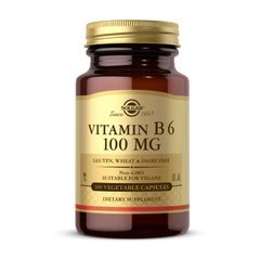 Витамин Б6 Solgar Vitamin B6 100 mg 100 вег. капсул