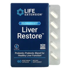 Витамины для восстановление печени Life Extension (FLORASSIST Liver Restore) 60 капсул