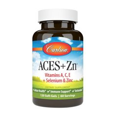 Комплекс витаминов Carlson Labs ACES Vitamins A,C,E + Selenium & Zinc 60 капсул