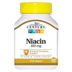 Ниацин 21st Century Niacin 100 mg (110 таб) 21 век центури