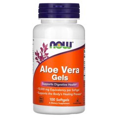 Алое вера Now Foods Aloe Vera Gels 100 желатинових капсул