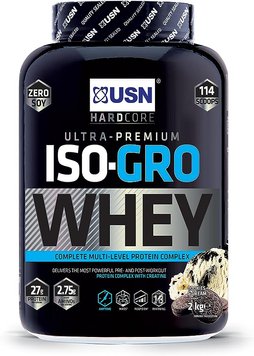 Сывороточный протеин USN Iso-Gro Whey 2000 г cookies & cream