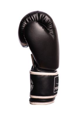 Боксерські рукавиці PowerPlay 3010 Чорно-Білі 16 унцій