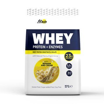 Сывороточный протеин FitWin Whey 900 г Banana and Cream