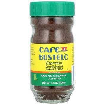 Cafe Bustelo, Еспресо, розчинна кава без кофеїну, 3,5 унції (100 г)