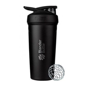 Шейкер спортивный BlenderBottle Strada Stainless Steel 710 мл/24oz Black