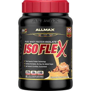 Сывороточный протеин изолят AllMax Nutrition Isoflex 907 грамм Корица французский тост