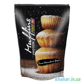 Протеїнова суміш для приготування мафінів Power Pro Muffins 600 гполуниця з Білим шоколадом