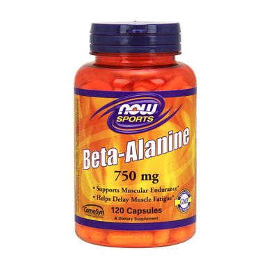 Бета аланин Now Foods Beta-Alanine 750 mg 120 капсул