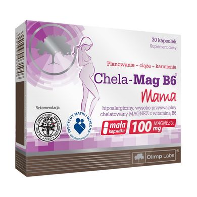 Магний хелат + б6 для беременных и кормящих Olimp Chela-Mag B6 Mama 30 капс