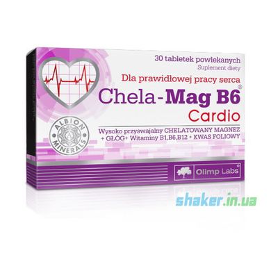 Магний Б6 Olimp Chela-Mag B6 Cardio 30 таб