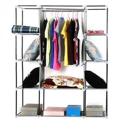 Портативный тканевый шкаф для одежды 8 полок Storage Wardrobe 135&times;42&times;174 см
