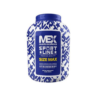 Гейнер для набору маси MEX Nutrition Size Max 2700 strawberry