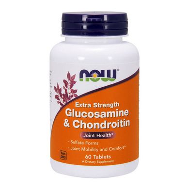 Глюкозамин хондроитин Now Foods Glucosamine & Chondroitin Extra Strength 60 таб