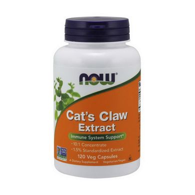 Кошачий коготь экстракт Now Foods Cat`s Claw Extract 120 капс