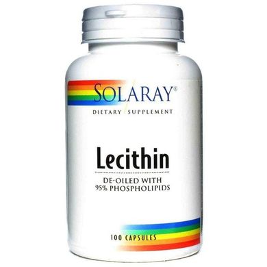 Лецитин Solaray Lecithin 1000 mg 100 капсул