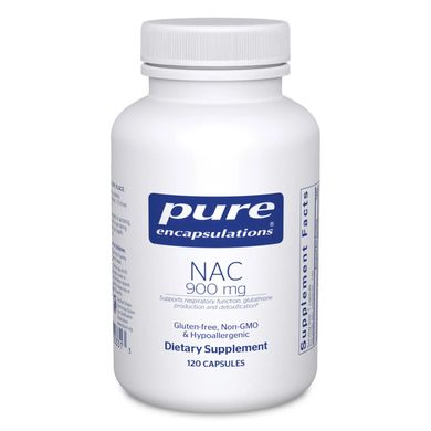 Ацетилцистеин Pure Encapsulations NAC N-Acetyl-l-Cysteine 900 мг 120 капсул