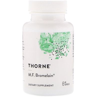 Бромелайн MF, M.F. Bromelain, Thorne Research, 60 капсул