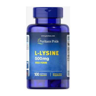 Лизин Puritan's Pride L-Lysine 500 mg 100 капс