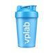 Шейкер спортивний VP Laboratory Shaker with Blender Ball 500 мл Cyan