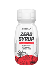 Низькокалорійний сироп без цукру BioTech Zero Syrup 320 мл Полуниця