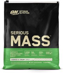 Гейнер для набору маси Optimum Nutrition Serious Mass 5,4 кг сириус мас cookies and cream