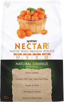 Сывороточный протеин изолят Syntrax Nectar Natural 1130 г natural orange
