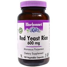 Червоний дріжджовий Рис 600мг, Bluebonnet Nutrition, 120 гелевих капсул