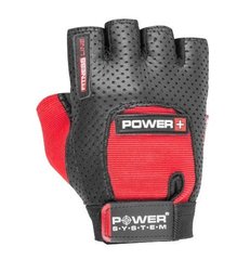 Рукавички для фітнесу і важкої атлетики Power System Power Plus PS-2500 Black/Red S