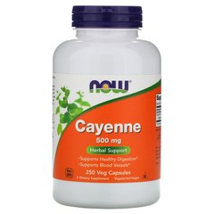 Кайенский перец Now Foods Cayenne 500 mg 250 капсул
