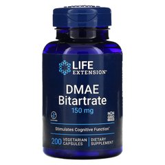 Діметіламіноетанол Life Extension DMAE Bitartrate 150 mg 200 капсул