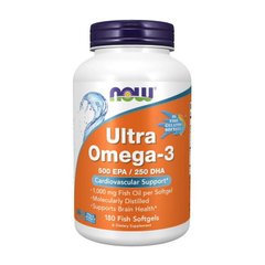 Омега 3 Now Foods Ultra Omega-3 180 рибні капсули