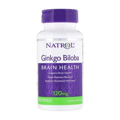 Гинкго билоба Natrol Ginkgo Biloba 120 mg (60 капс) натрол