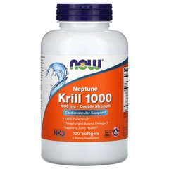 Масло криля Now Foods Krill Oil 1 000 double strength 120 капсул