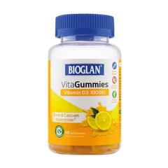 Витамин Д3 Bioglan VitaGummies Vitamin D3 1000 IU 60 жевательных конфет lemon