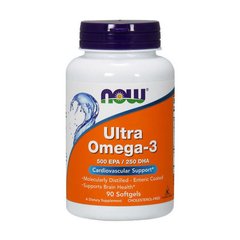 Ультра Омега 3 Now Foods Ultra Omega-3 90 капс рыбий жир