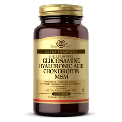 Глюкозамін хондроїтин МСМ Solgar Glucosamine Hyaluronic Acid Chondroitin MSM 120 tabs